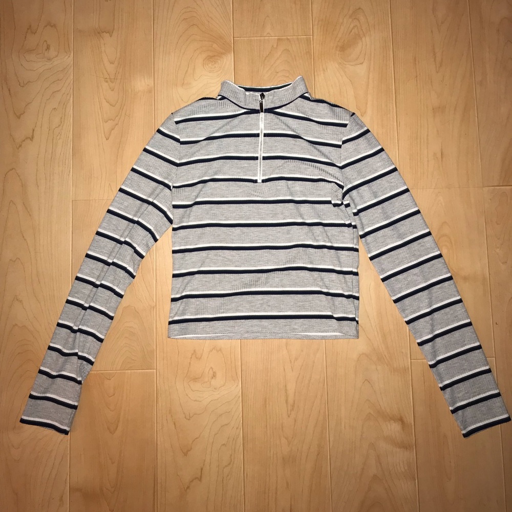 striped crop top